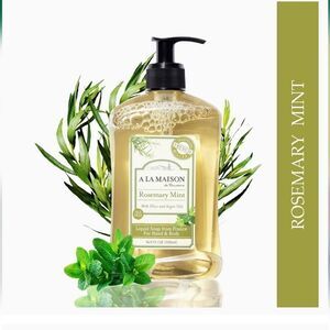 Rosemary Mint Liquid Hand Soap - Triple French Milled Natural Moisturizing